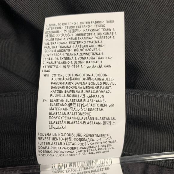 VERSACE COLLECTION Size 30 Donna Black Cotton Blend Studded Skinny Jeans - Picture 9 of 11